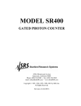 Alto SR400 Specifications