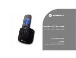 Motorola D1104 User guide