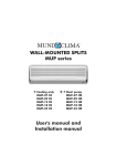 mundoclima MUP-24 CE User`s manual