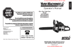 MTD MTD1425NAV Operator`s manual