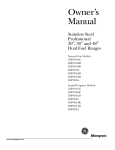 Monogram ZDP36N4D Owner`s manual