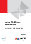 ACTi D92 Hardware manual