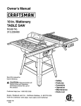 Craftsman 315.228490 Owner`s manual