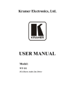 AUDIOLINE TERMINAL 2 User manual