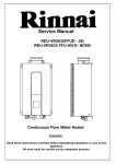 Rinnai 26i, HD50i Service manual