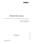 Uniden EXP1240 User guide