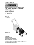 Craftsman 917.370716 Owner`s manual