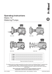 ProMinent TZ Operating instructions