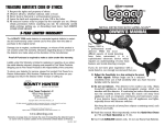 Bounty Hunter LEGACY 3300 Owner`s manual