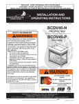 Continental Fireplaces BCDV40-P Operating instructions