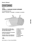 Craftsman 139.18452D Owner`s manual