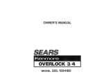 Sears OVERLOCK 385. 564180 Owner`s manual