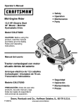 Craftsman 536.270280 Operator`s manual