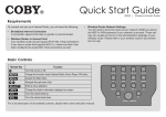 Coby IR825 - Network Audio Player Instruction manual