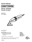 Craftsman 315.116302 Owner`s manual