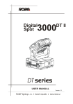 Robe Digital Spot 3000 DT II Specifications
