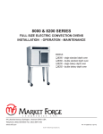 Market Forge Industries Bakery Depth 8200 Specifications