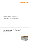 Robur Heaters Line F2 Series Technical data