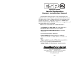Audio Control EPICENTER Installation manual