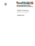 Westinghouse WB84U1D1 User`s manual