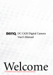 BenQ DC C420 User`s manual