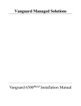 Vanguard 6500 PLUS Installation manual