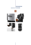 DeLonghi Coffee machine Technical data
