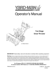 MTD 737-0168 Operator`s manual