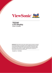 ViewSonic TD2340 User guide