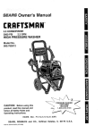 Craftsman 580.762012 Owner`s manual