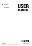 Zanussi ZKH 2125 User manual