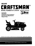 Craftsman 917.252530 Owner`s manual