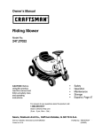 Craftsman 247.27022 Owner`s manual