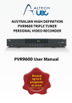 Altech UEC PVR9600 User manual