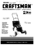 Craftsman 2One 917.372471 Owner`s manual