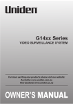 Uniden G1410 User manual
