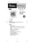 Robertshaw 8425 User`s manual