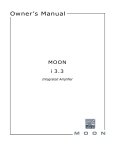 moon CD 3.3 Owner`s manual