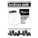 Whirlpool LE5200XT Operating instructions
