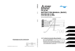 Mitsubishi Electric FR-A700-A1 Instruction manual