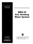 Water Right ECLIPSE WRO-35 Service manual