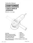 Craftsman 172.11502 Instruction manual