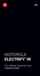 Motorola ELECTRIFY LEGAL User manual