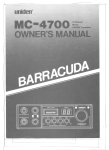 Uniden MC-4700 Specifications