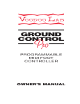 Voodoo Lab Ground Control Pro Owner`s manual
