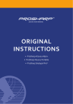 Prosharp AS 1001-Portable Instruction manual