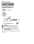Craftsman 358.360830 Instruction manual