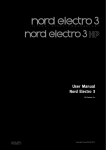Clavia Nord Electro 2 User manual