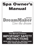 Master Spas Spas 2008 Owner`s manual