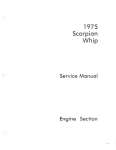 SCORPION 1975 LIL' WHIP Service manual